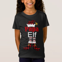 Papa Elf Christmas Buffalo Plaid Matching Family