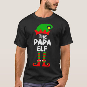 Papa Elf Matching Family Group Christmas Party Paj T-Shirt