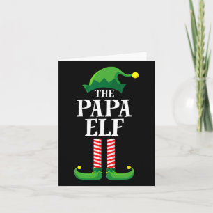 Papa Elf Matching Family Group Christmas Party Pyj Card