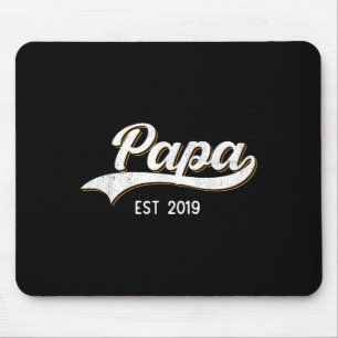 Papa Est 2019 Soon To Be Grandpa To Be Announcemen Mouse Pad