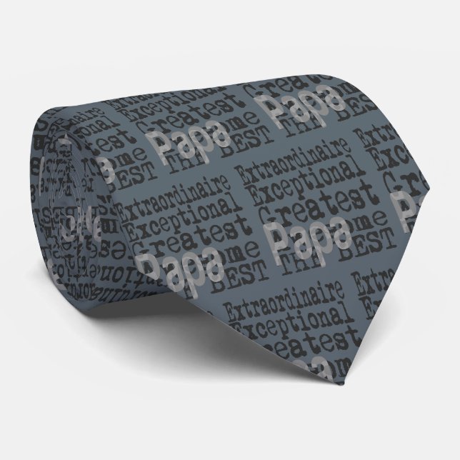 Papa Extraordinaire Neck Tie (Rolled)