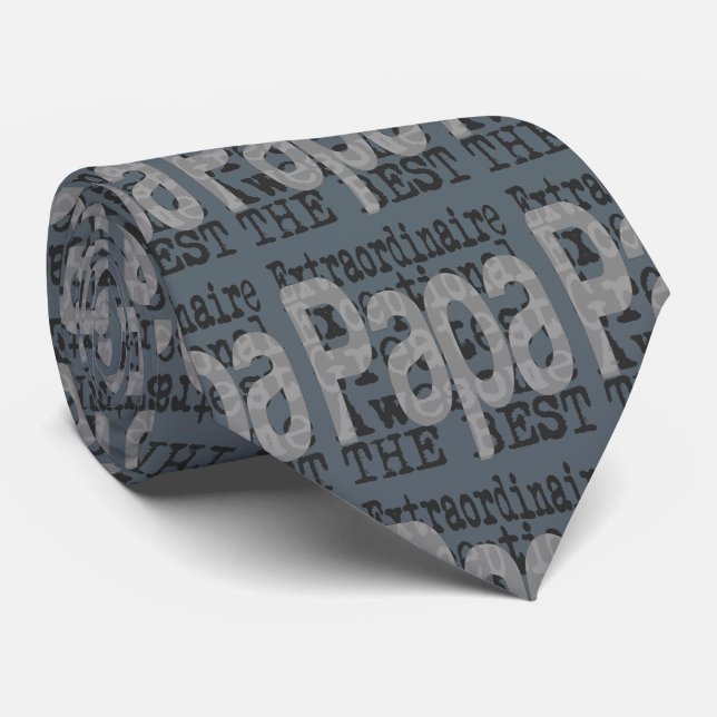 Papa Extraordinaire Tie (Rolled)