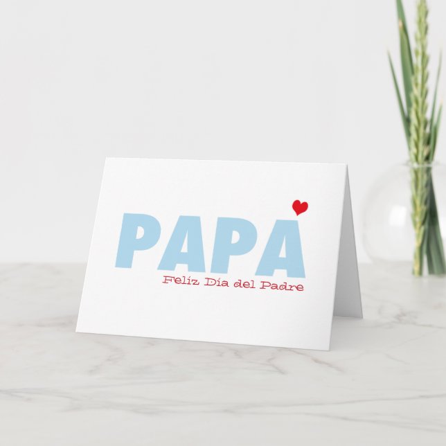 Papa Feliz Dia del Padre Card (Front)