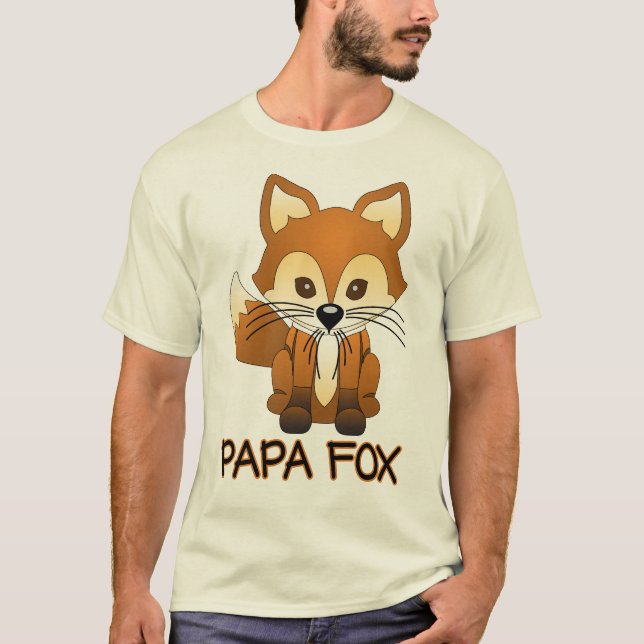 Papa Fox - Fox Family T-shirts (Front)