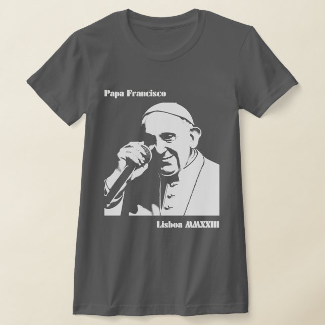 PAPA FRANCISCO LISBOA MMXXIII T-Shirt (Laydown)