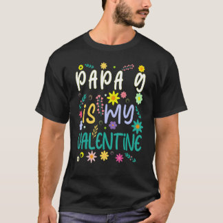 Papa G Is My Valentine Valentines Day T-Shirt