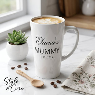 Papa Gift Latte Mug With Custom Text Design