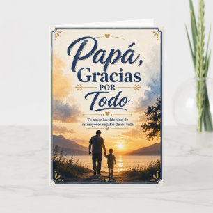 Papá Gracias Por Todo Father’s Day Card