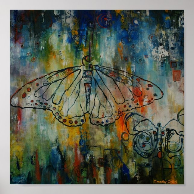 Papa & I Butterfly Canvas Print (Front)