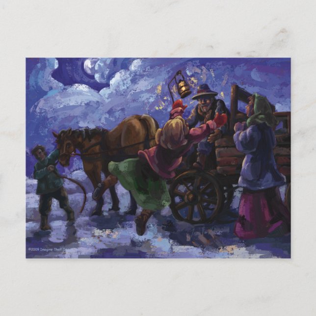 Papa is Home Postcard (Front)