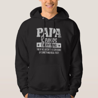 Papa Knows Everything Father's Day Hoodie
