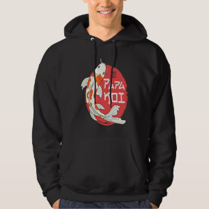 Papa Koi Japanese Carp Fish Nishikigoi Father's Da Hoodie