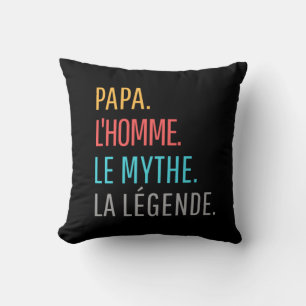 Papa l'homme le mythe la légende cushion
