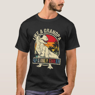 PAPA Like A Grandpa Only Cooler Dinosaur Costume F T-Shirt