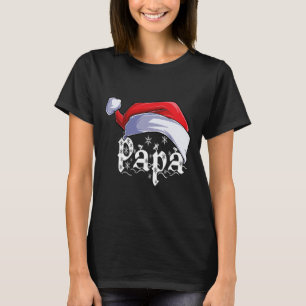 Papa Merry Christmas Santa Claus Xmas Family Match T-Shirt