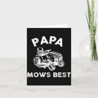 Papa Mows Funny Lawn Mower Father's Day Grandpa