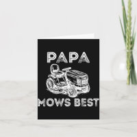 Papa Mows Funny Lawn Mower Father's Day Grandpa