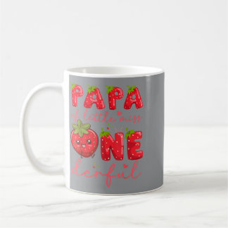 Papa Of Little Miss Onderful Strawberry 1st Coffee Mug