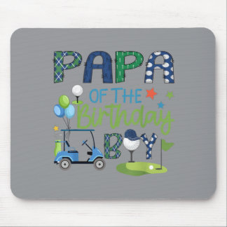 Papa Of The Birthday Boy Hole In One Golf Sport Mouse Pad