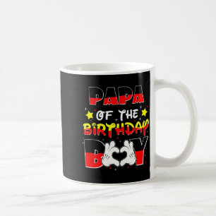 Papa Of The Birthday Boy Shirt Matching Grandson S Coffee Mug