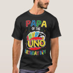 Papa Of The Birthday Boy Uno Game B-day Family Par T-Shirt<br><div class="desc">Papa Of The Birthday Boy Uno Game B-day Family Party</div>