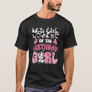 Papa Of The Birthday Girl Cow Farm Family 1st Birt T-Shirt