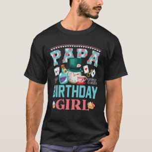 Papa Of The Birthday Girl Onederland Pink & Teal B T-Shirt