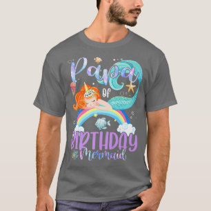 Papa Of The Birthday Girls Mermaid Magic Family Un T-Shirt
