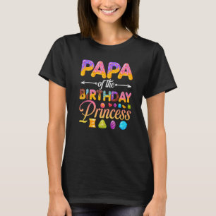 Papa Of The Birthday Princess Doughnut Birthday Gi T-Shirt