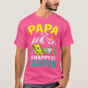 Papa Of The Camper Dad 1St Birthday Family Camping T-Shirt