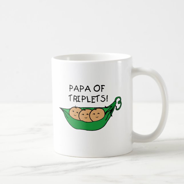 Papa of Triplets Pod Coffee Mug (Right)
