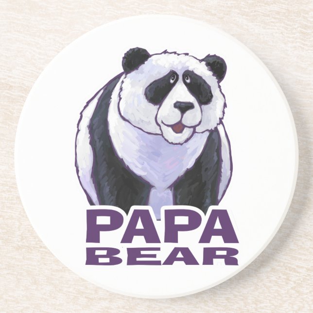Papa Panda Bear Coaster (Front)