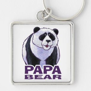 Papa Panda Bear Key Ring