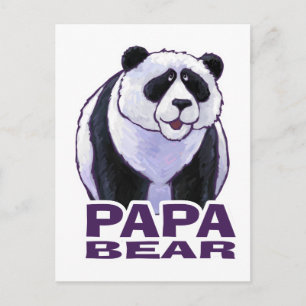 Papa Panda Bear Postcard