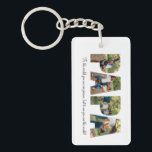 Papa Photo Collage Keychain for Father's day<br><div class="desc">This is an acrylic keychain with a photo collage that spells out the word PAPA along with a custom message. This is the perfect gift for dad for father’s day,  his birthday or Christmas.</div>