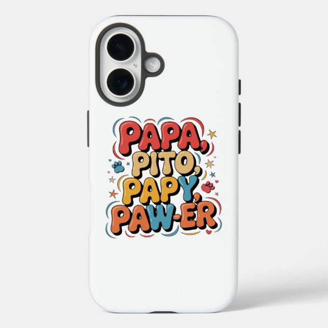 Papa Pito Pappy Pawer Case-Mate iPhone Case (Back)