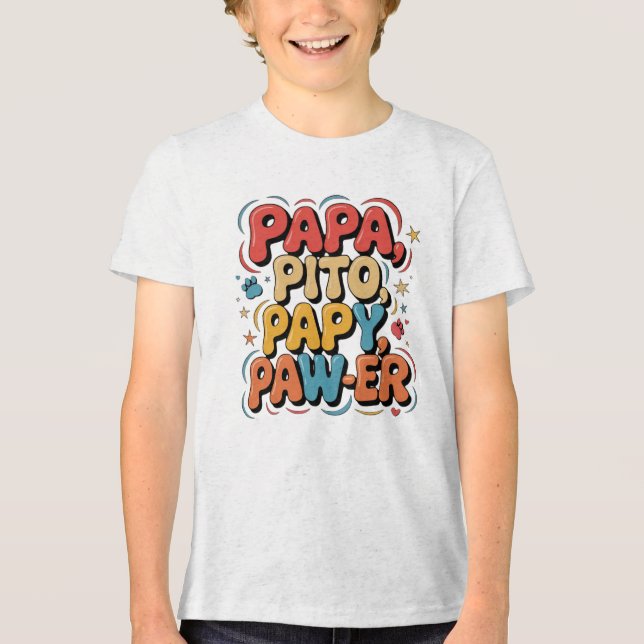 Papa Pito Pappy Pawer Tri-Blend Shirt (Front)