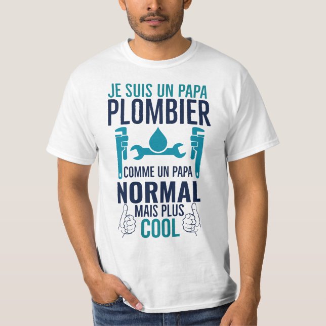 Papa Plombier T-Shirt (Front)