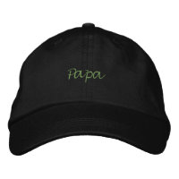 Papa Printed Name Black Colour handsome Dad Cap