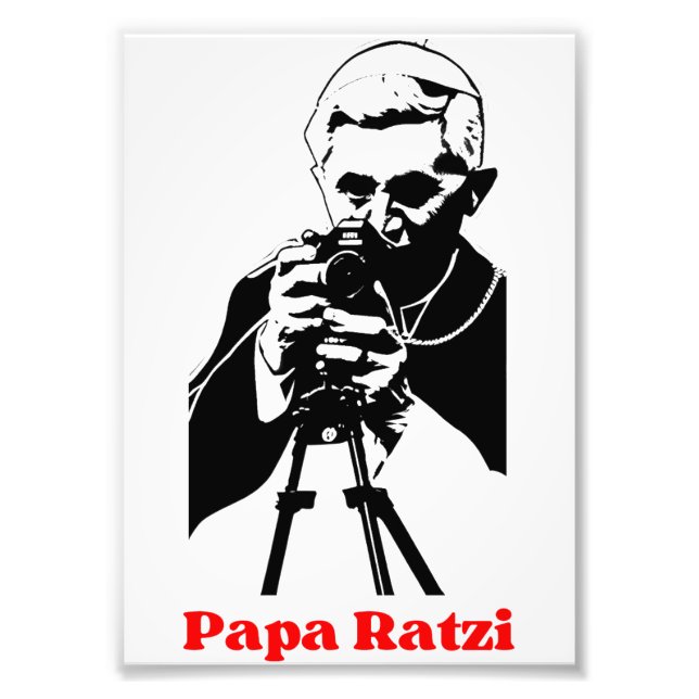 Papa Ratzi Photo Print (Front)