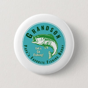 Papa’s Favourite Fishing Buddy 6 Cm Round Badge