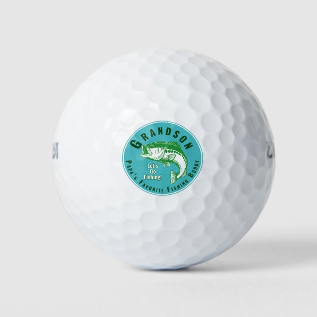 Papa’s Favourite Fishing Buddy Golf Balls (Front)