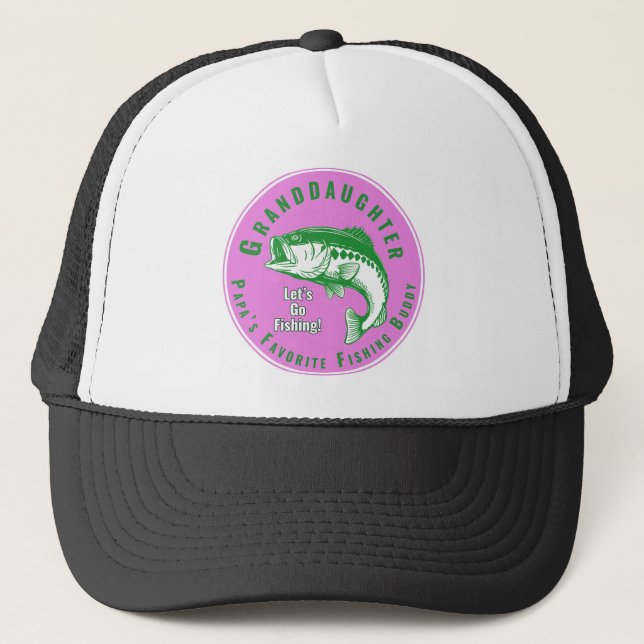 Papa’s Favourite Fishing Buddy Trucker Hat (Front)