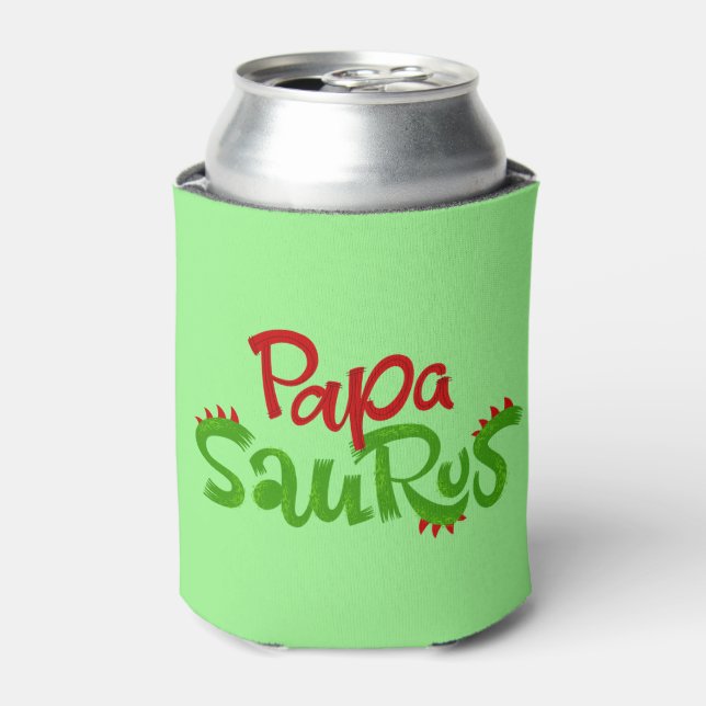 Papa Saurus Graphic Can Cooler (Can Front)