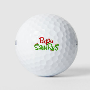 Papa Saurus Graphic Golf Balls