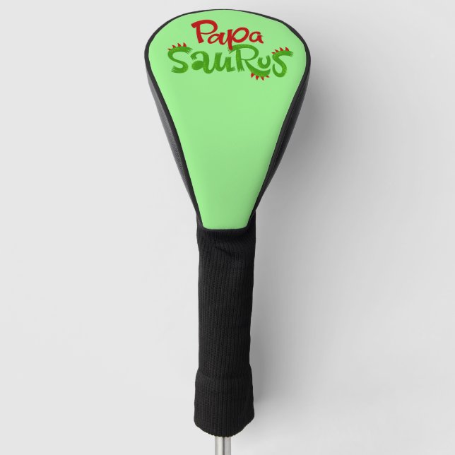 Papa Saurus Graphic Golf Head Cover (Front)