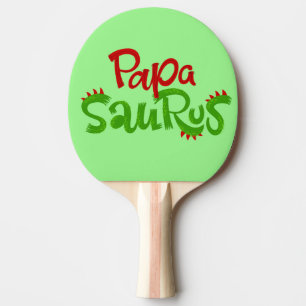 Papa Saurus Graphic Ping Pong Paddle