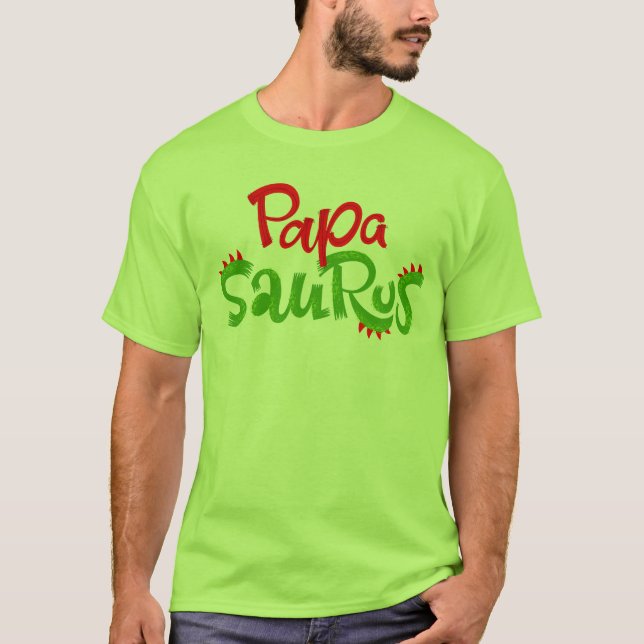 Papa Saurus Graphic T-Shirt (Front)