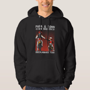 Papa & Sohn Motocross Motorcyclist Motorcycle Hoodie