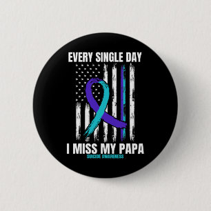 Papa Suicide Awareness Prevention Usa American Fla 6 Cm Round Badge